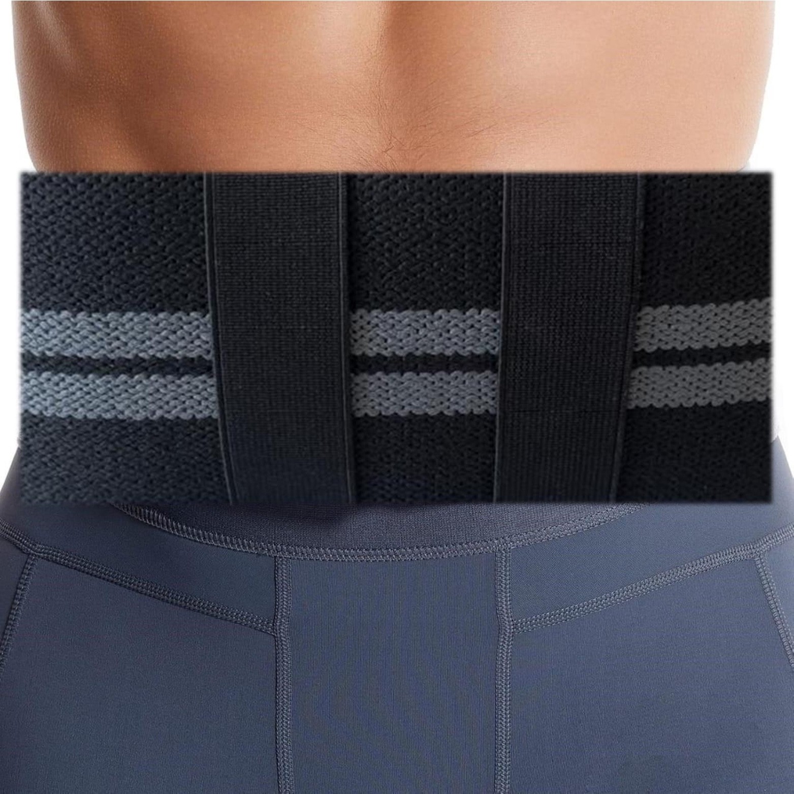 Beige Umbilical Hernia Support Belt Abdominal Navel Truss One Removeable Cushion