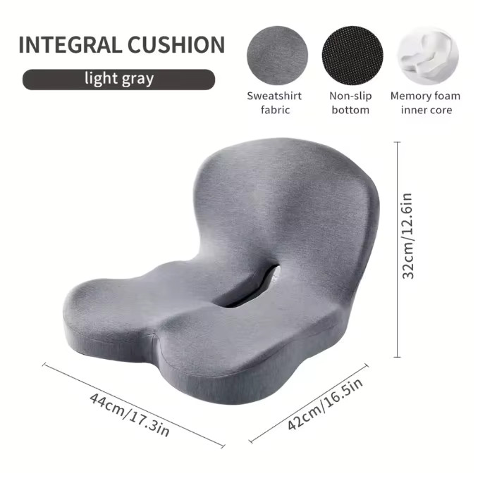 Memory Foam Lumbar Support Pillow Car Seat Office Chair Waist Cushion