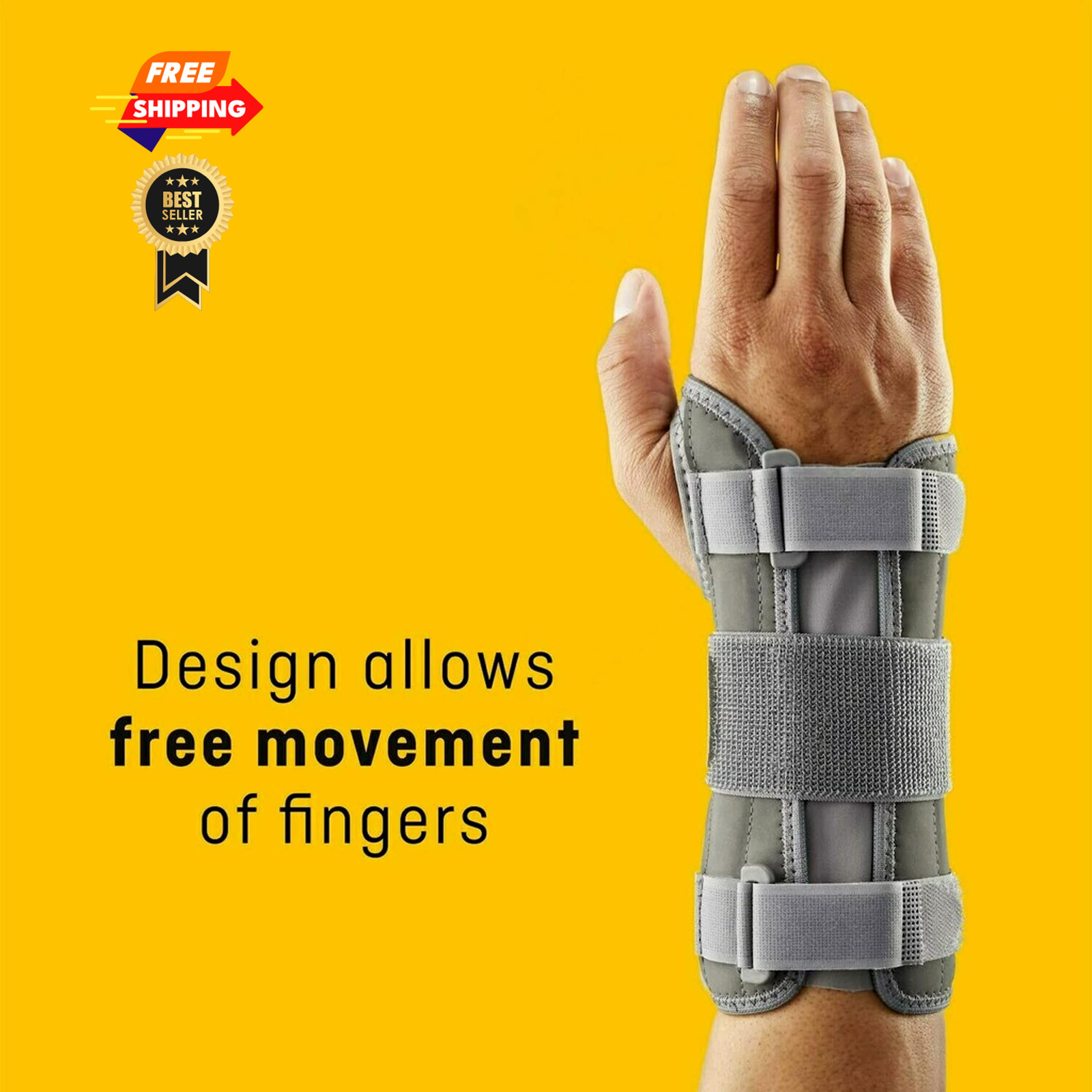 FUTURO Deluxe Wrist Stabilizer Right Hand, S/M Small/Medium, Beige