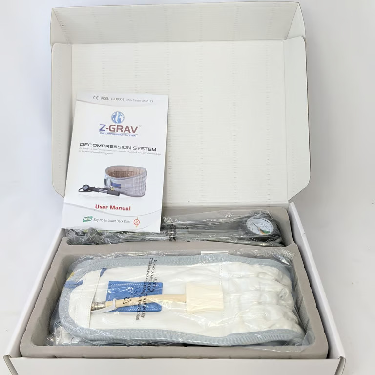 Z-Grav Decompression System Back Brace Lumbar Traction Belt Size XL 40-46 New