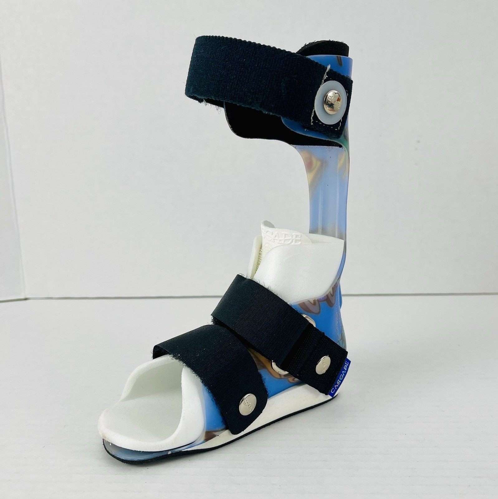 Right AFO Brace Polio Ankle Foot Orthosis Custom Thermoplastic Cascade 5 In.