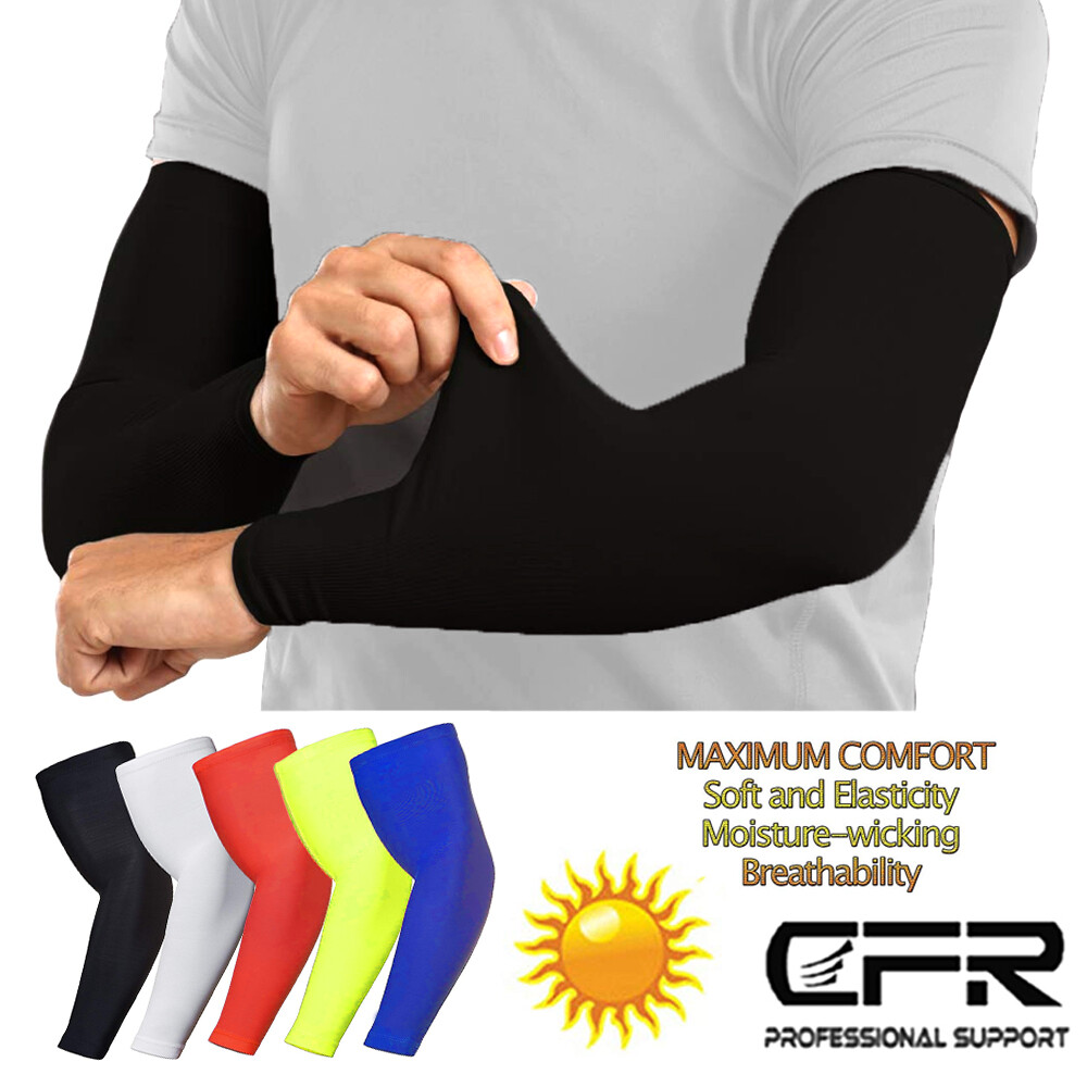 Compression Elbow Support Thigh Arm Sleeve Brace Anti Sun UV For Men Women Wrap