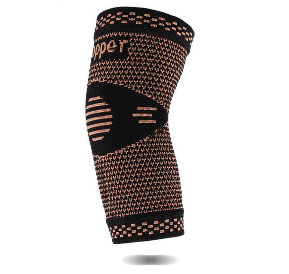 Copper Arm Compression Sleeve Elbow Brace Wrap Support Arthritis Tendonitis Pain