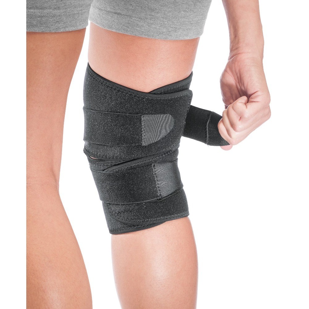 4 Way Adjustable Knee Brace, Black, One Size Fits Most