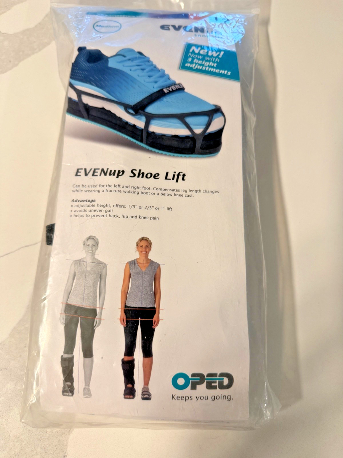 OPED Even up show lift, size med, NIP