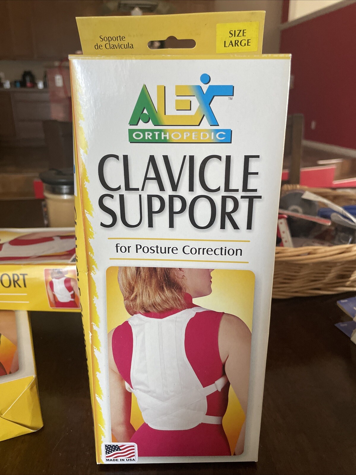 Clavicle Support ALEX Orthopedic Brace Posture Correction 1291 Large NEW
