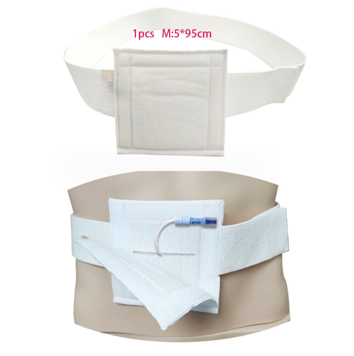 Abdominal Waist Belt Feeding PEG Tube Holder Gastrostomy Dialysis Lumbar Band