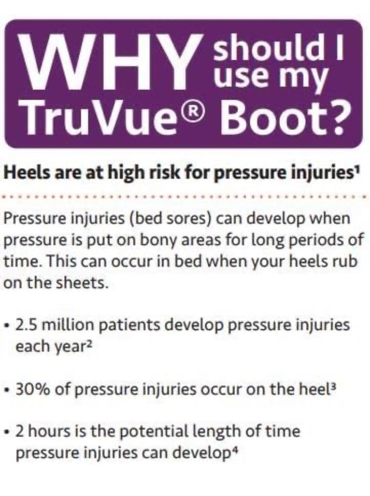 TruVue Lite Heel Protector Boots with 2 Wedges, Nursing Care – Set