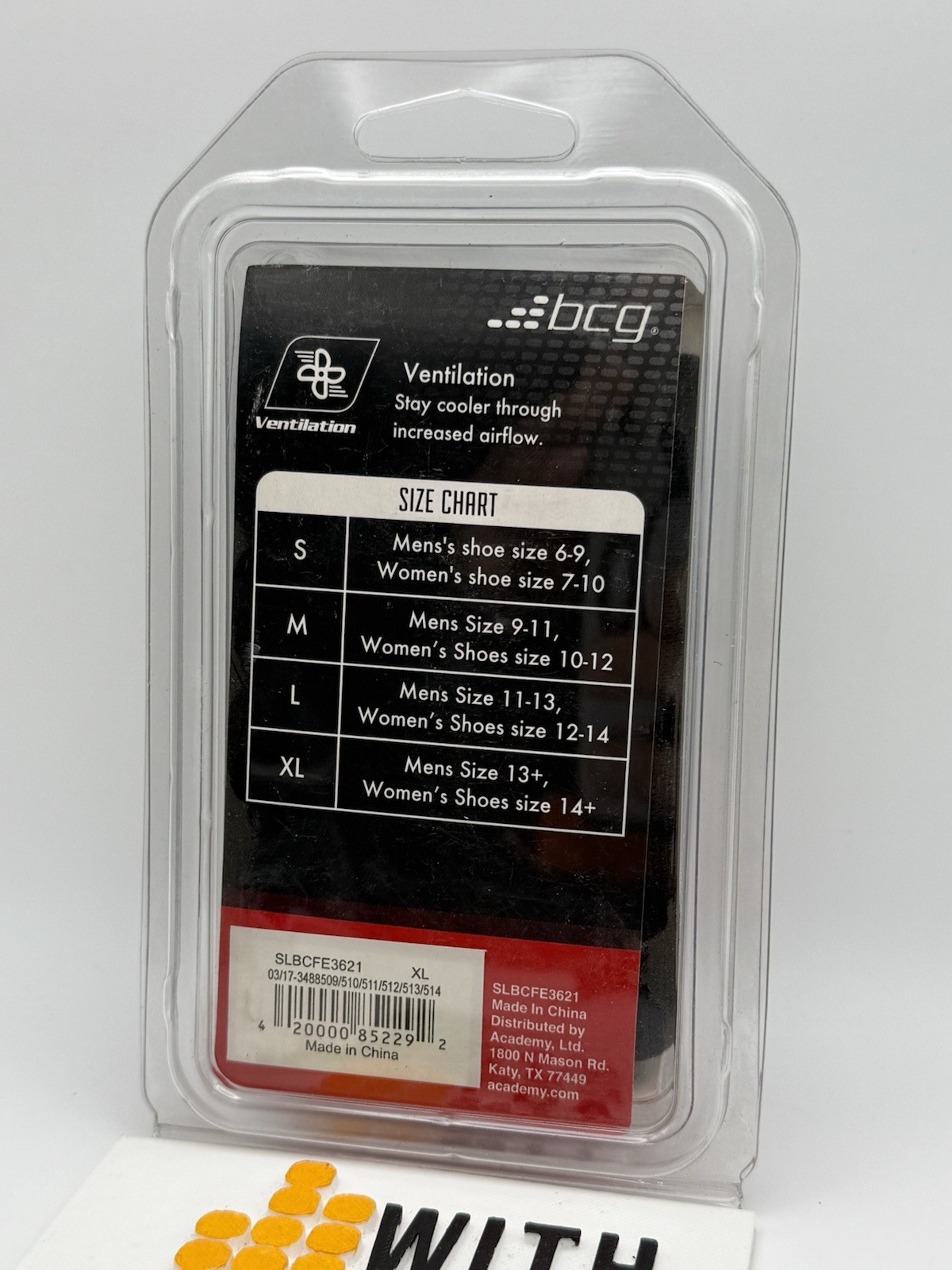 BCG Elastic Ankle Support X-Large Black
