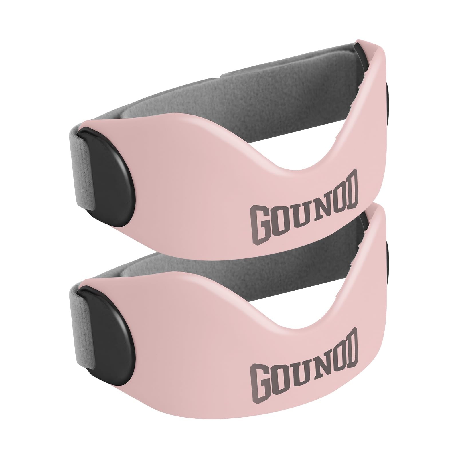 GOUNOD Silicone Patellar Tendon Support Strap 2 Pack,Knee One Size, Pink