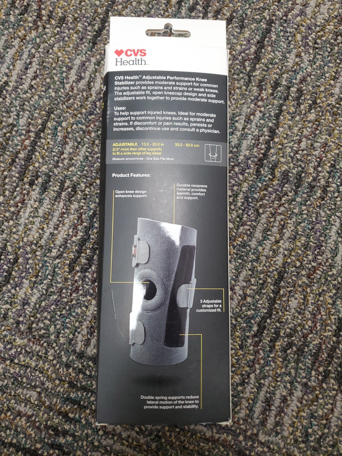 2A9 – Adjustable Performance Stabilizer for Knee, Moderate Support Compression