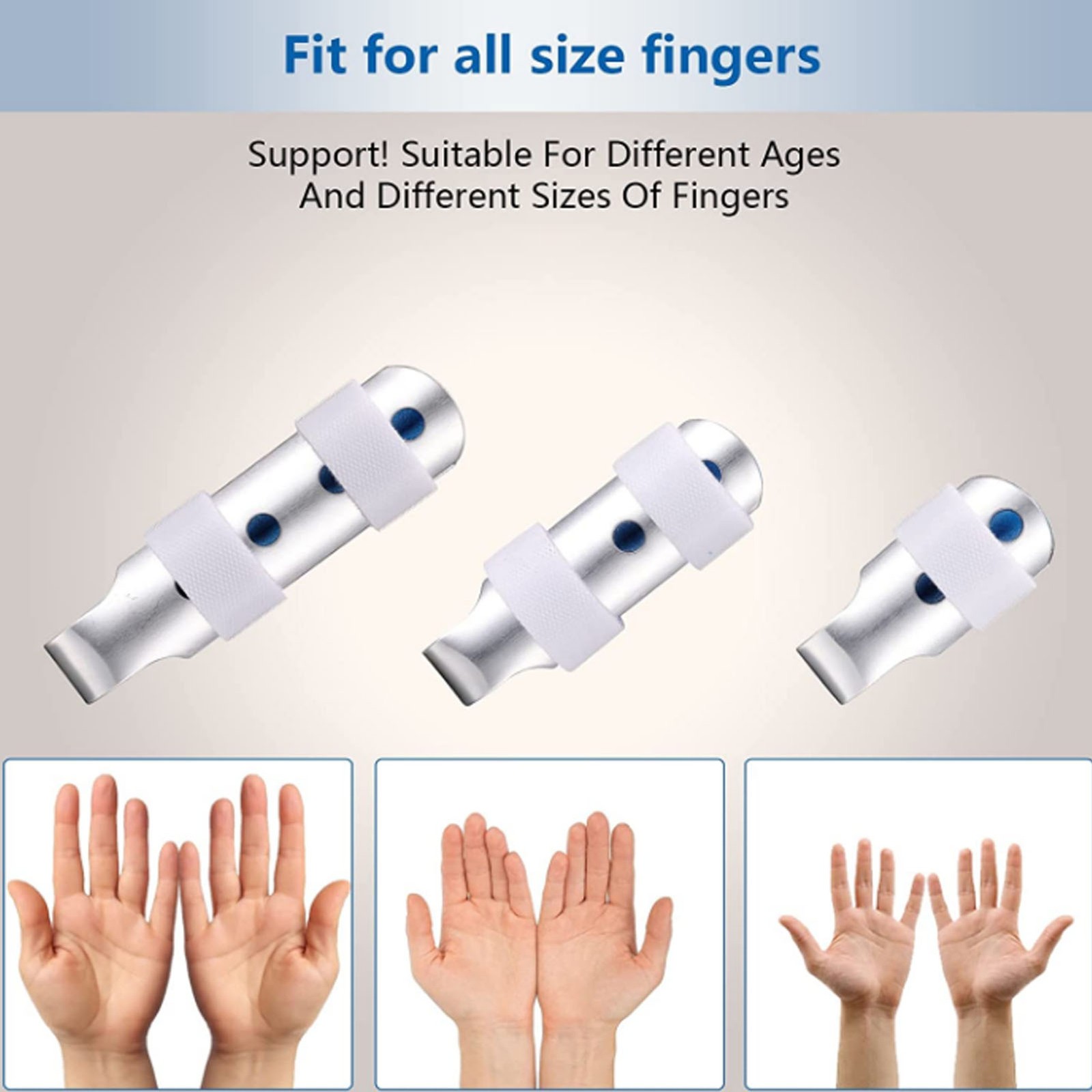3PCS Finger Brace Lightweight Support For First Aid Kits And Hospitals