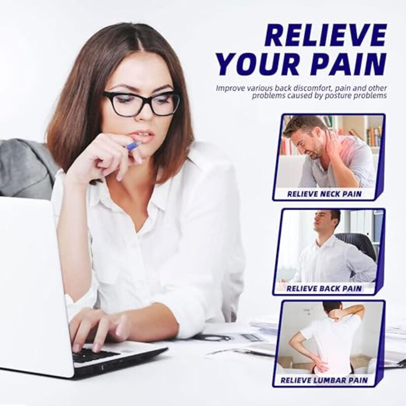 Upgraded Posture Corrector – Neck/Shoulder Pain Relief & Adjustable Straps