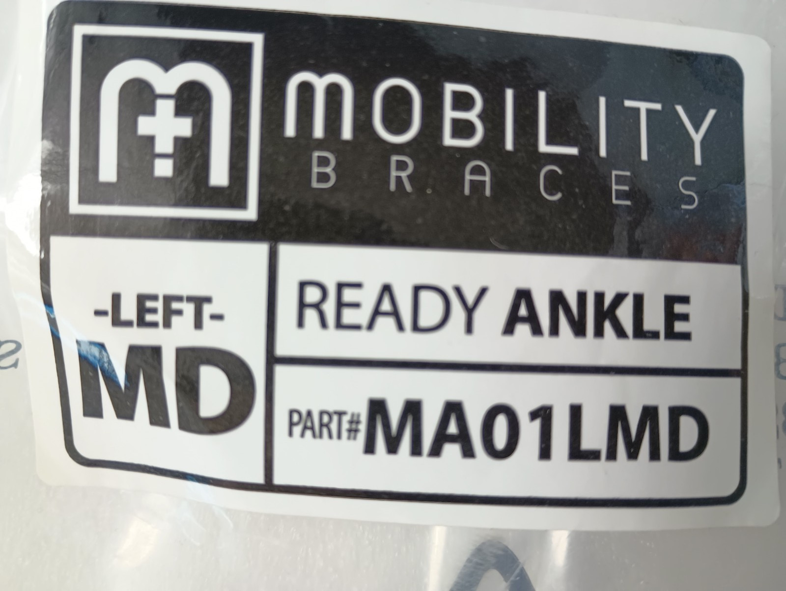 Mobility Ankle Brace Size Medium Left NEW