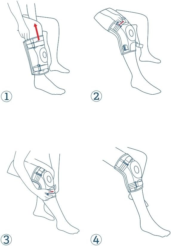 Professional Knee Brace with Removable Stabilizers