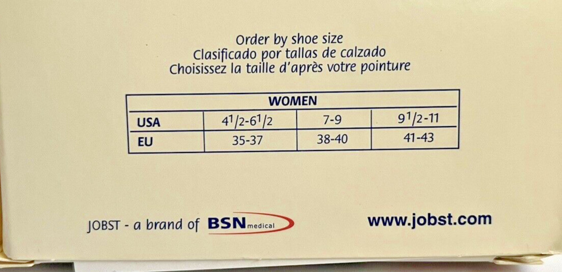 Jobst Women Ultra Sheer Sun Bronze Support Compression Knee Stockings 8-15 mmhg