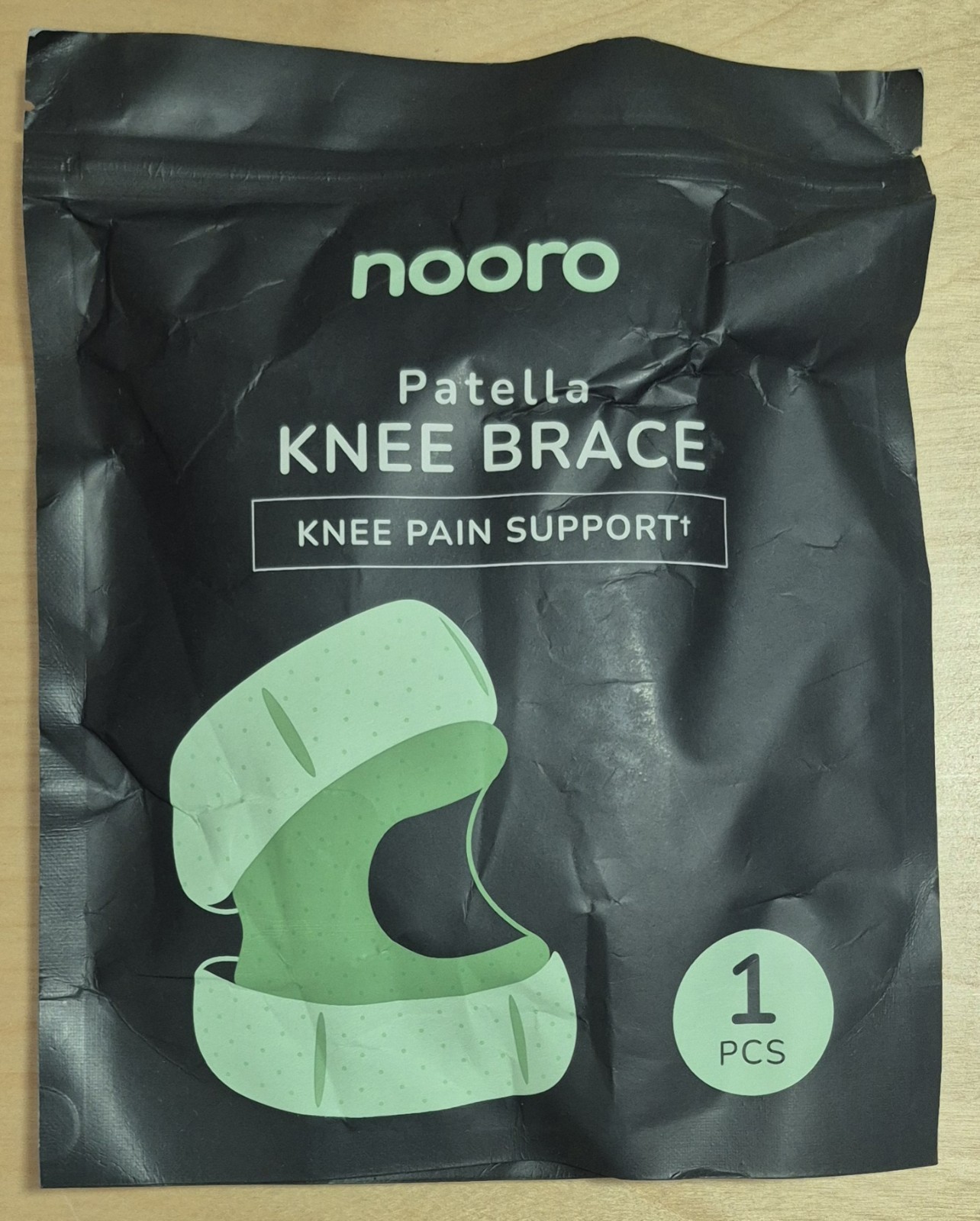 Nooro Patella Knee Brace Pain Relief Support Gray Reusable Fits 11-19/14-20″
