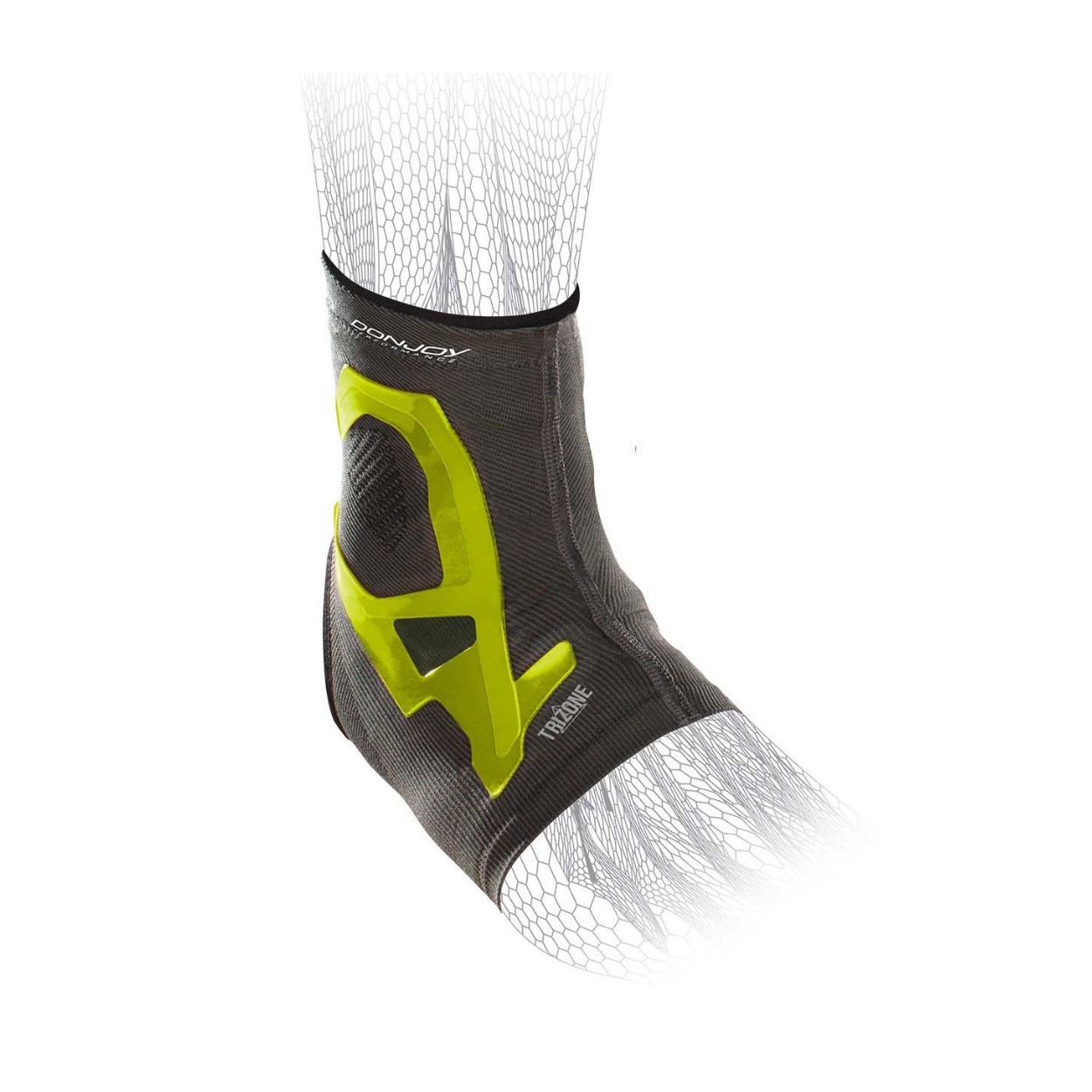 DONJOY PERFORMANCE Trizone Ankle Brace (Slime Green, XL)