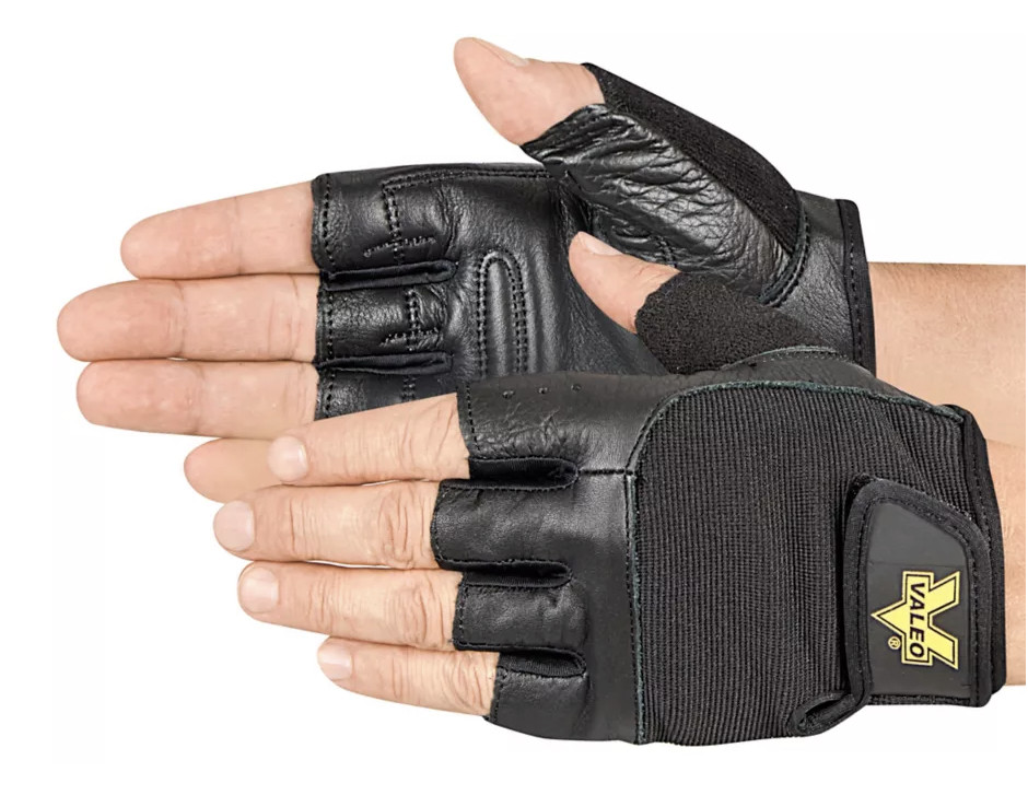 Valeo Leather Padded Lifting Gloves – Large