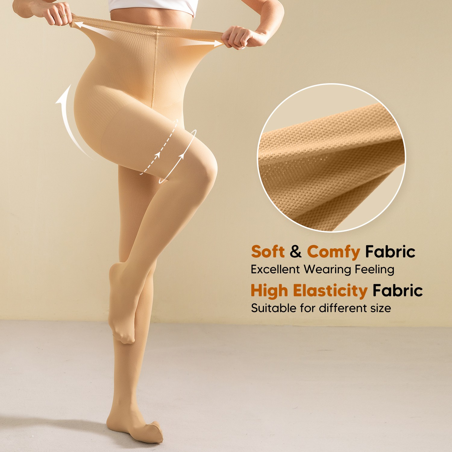 Pantyhose Compression Stockings Support Fashion Women High Leg Slimming Hip Up