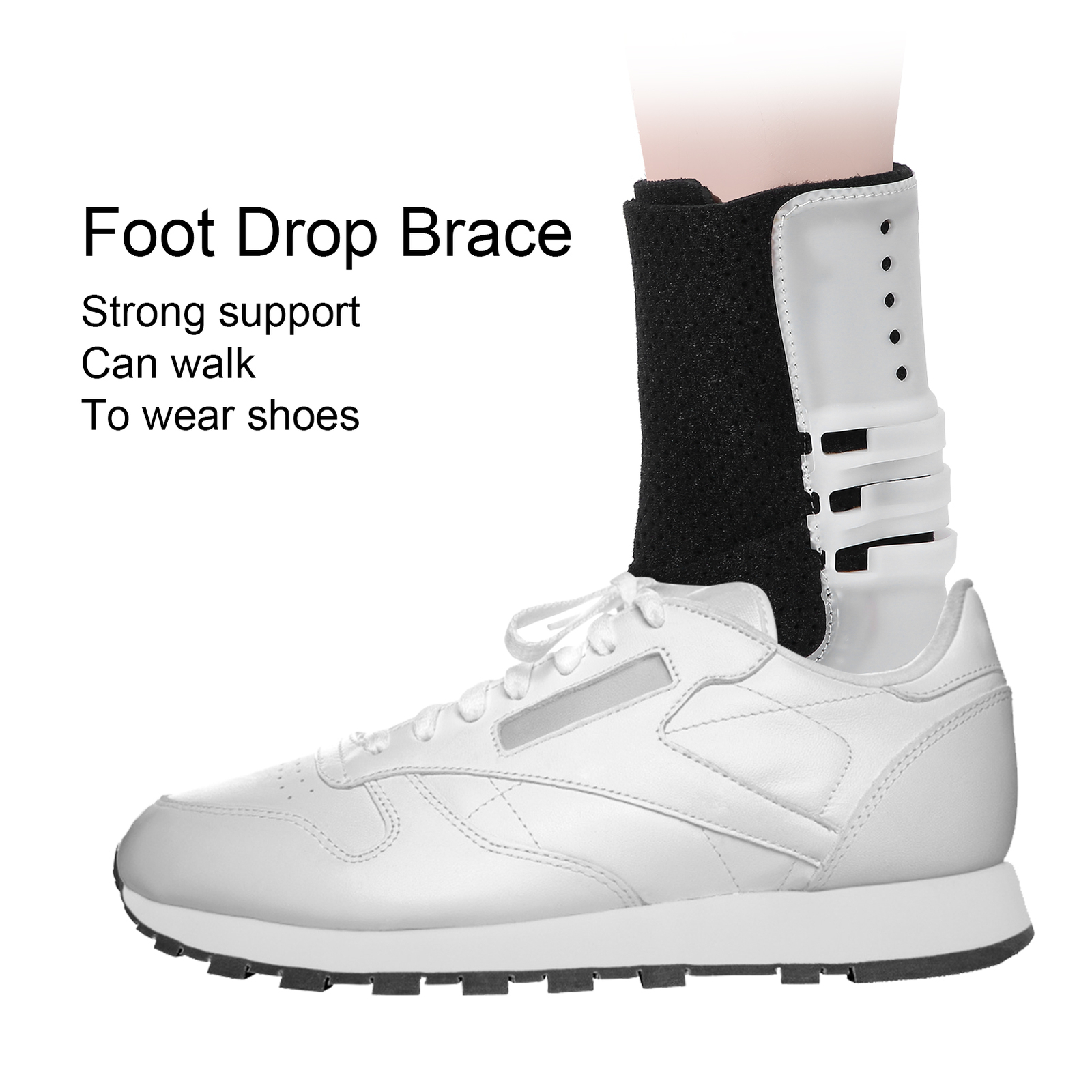 Orthopedic Ankle Support Foot Drop Brace Splint Hemiplegia Rehabilitation ABE