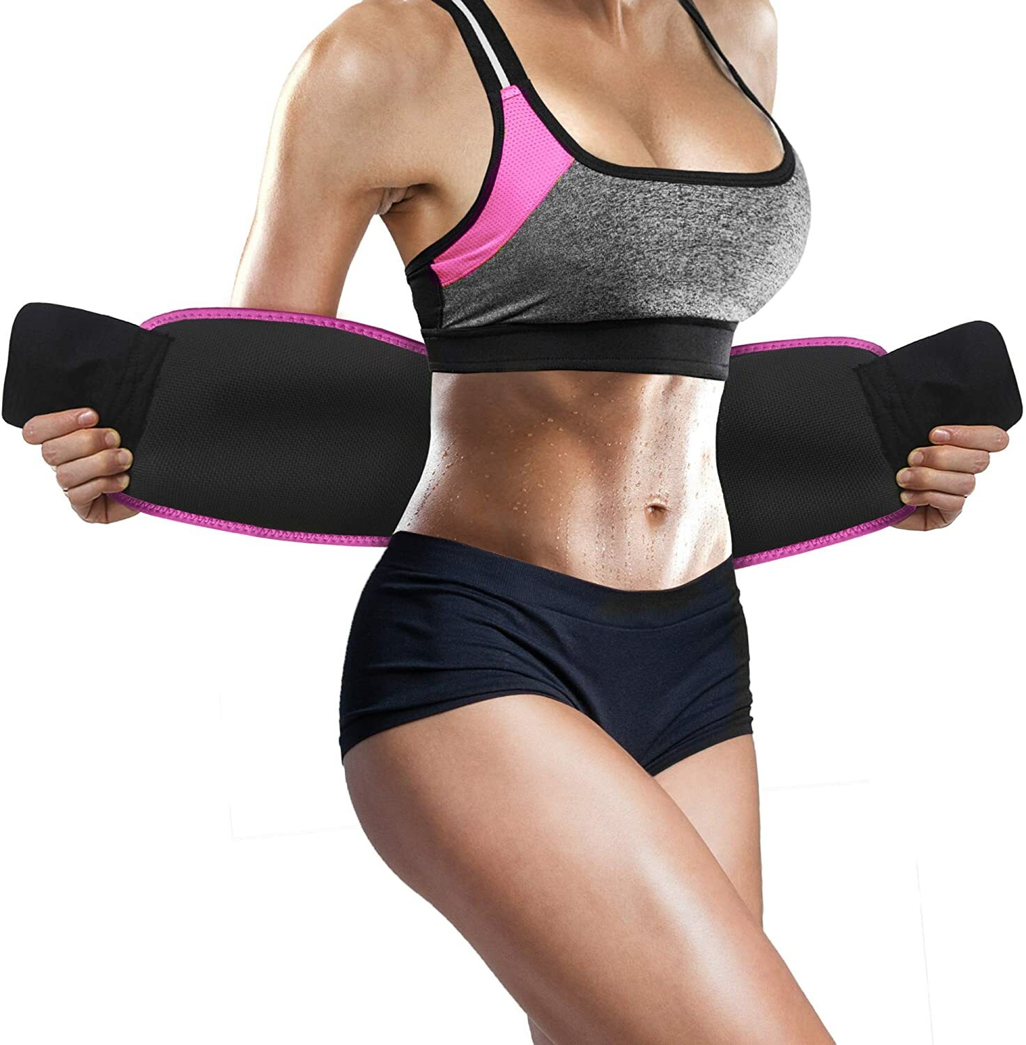 Men Women Sweat Sauna Waist Trainer Belt Fat Burner Body Shaper Workout Trimmer