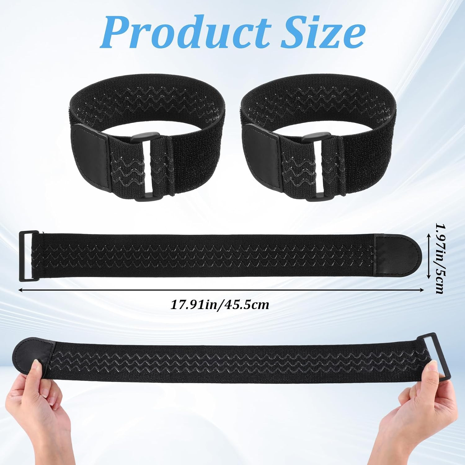 2 Pcs Ankle Straps Adjustable Boot Bands Elastic Polyester Pant Leg Straps Mu…