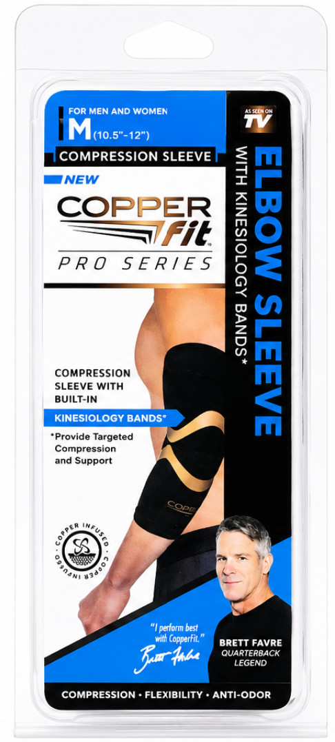 Copper Fit Elbow Sleeve, Size Medium, As Seen on TV, New in Box