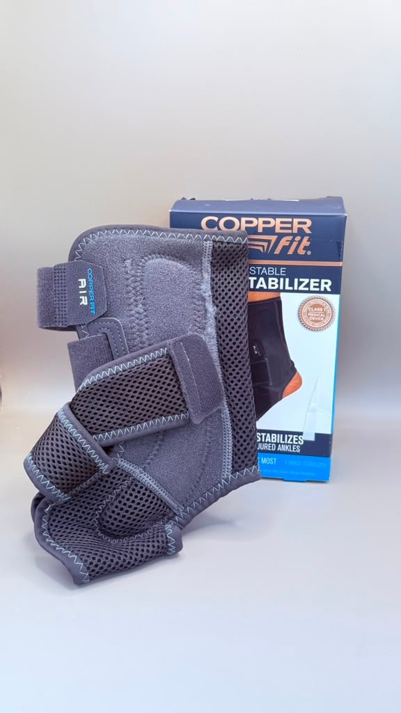 Copper Fit AIR Adjustable Ankle Stabilizer Brace One Size Fits Most NEW Sealed