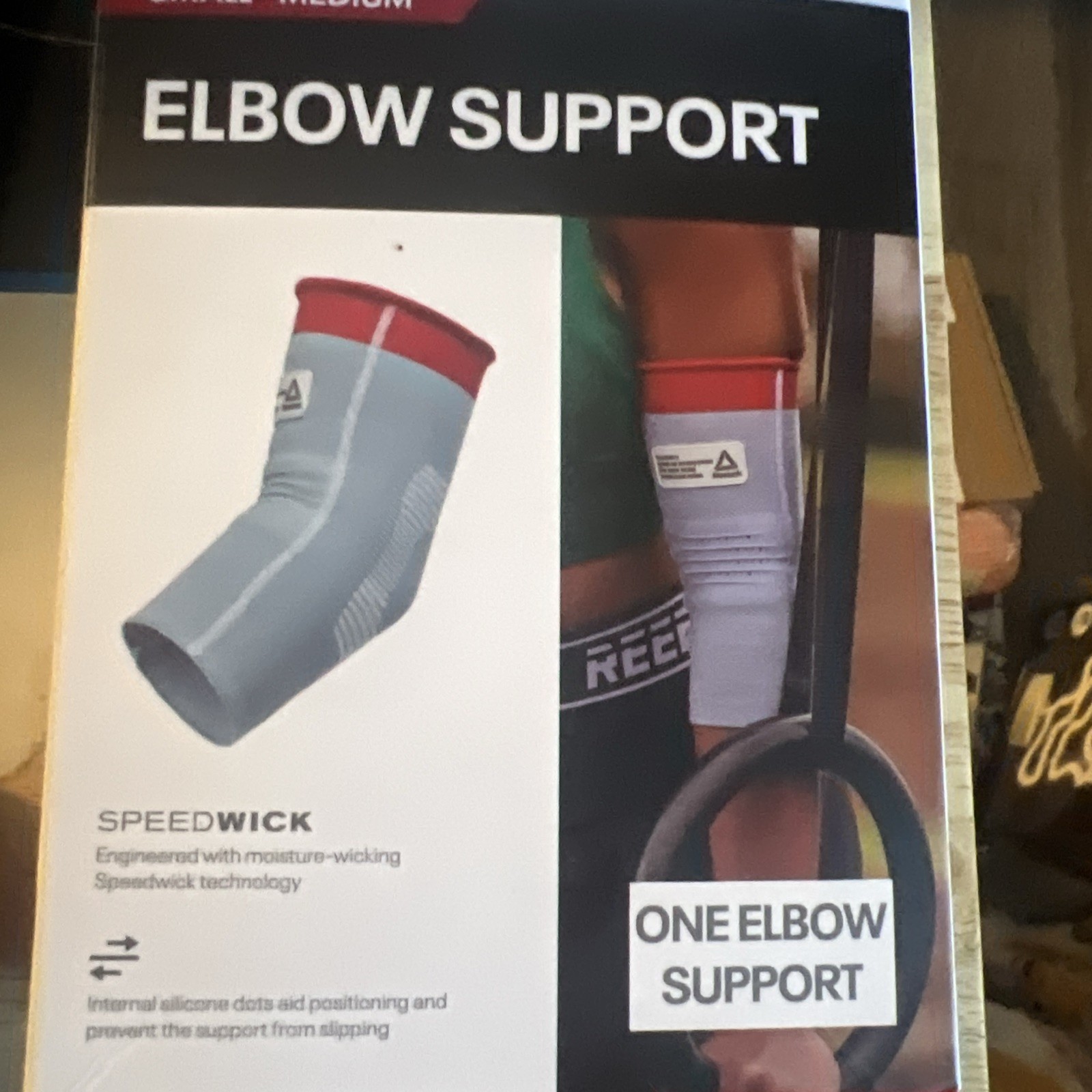 Reebok Speedwick Compression Elbow Support, Small/Medium, Single New in Box
