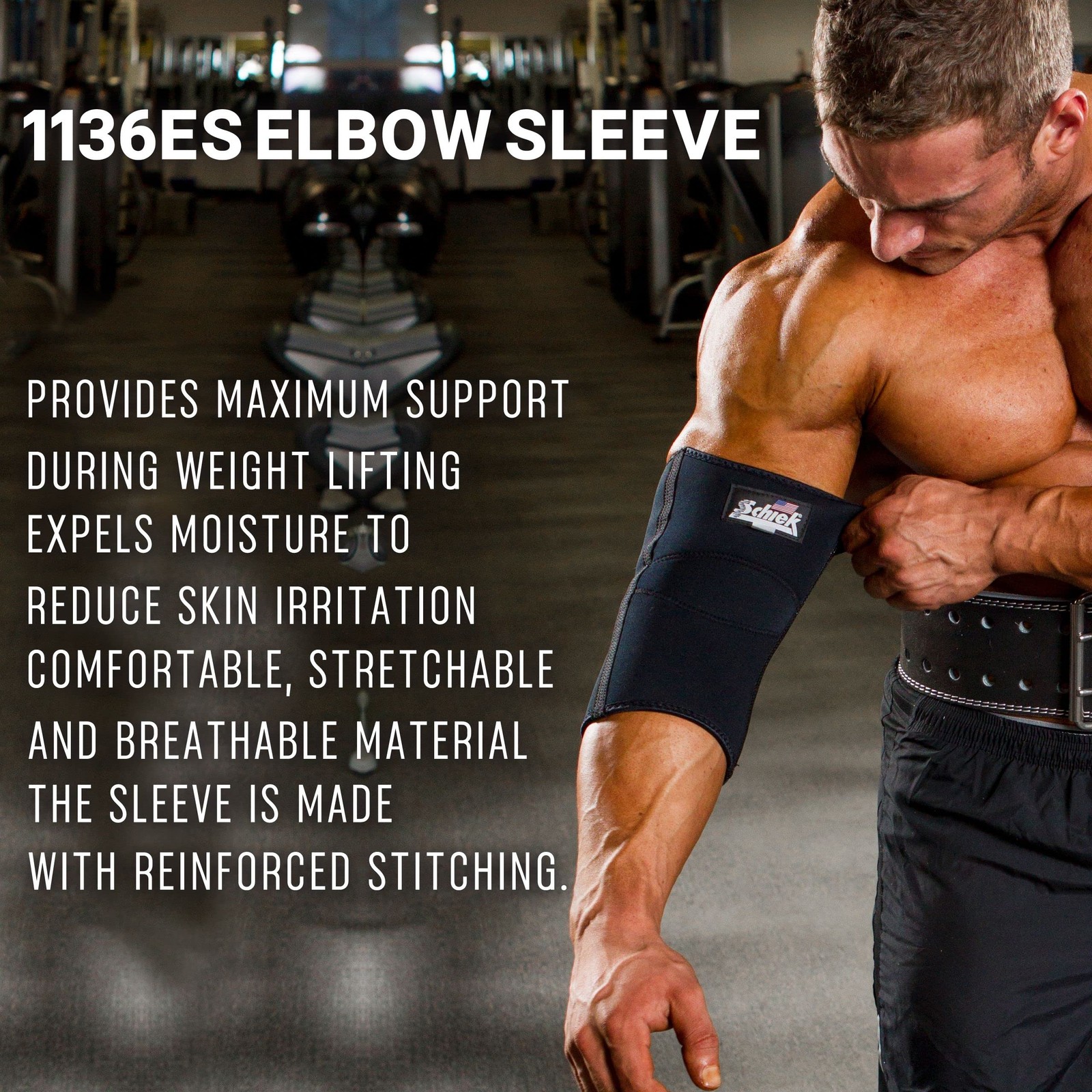 Schiek Model 1136ES Neoprene Elbow Support Sleeve for Weight Lifting Large/X-…
