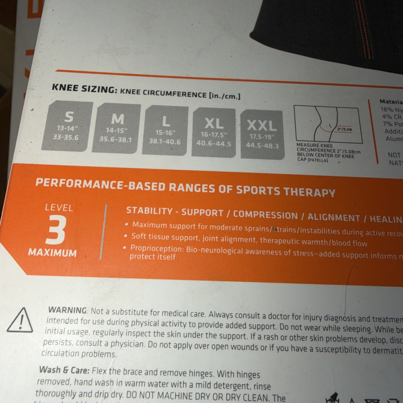Shock Doctor Level 3, Knee Brace with heavy duty Hinges, size small 13”-14
