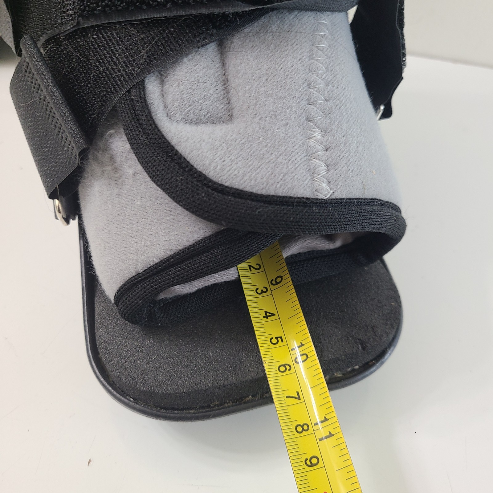 Steplite Easy Air Pneumatic Ankle Walker Brace & Post-Op Shoe Black Beige Medium
