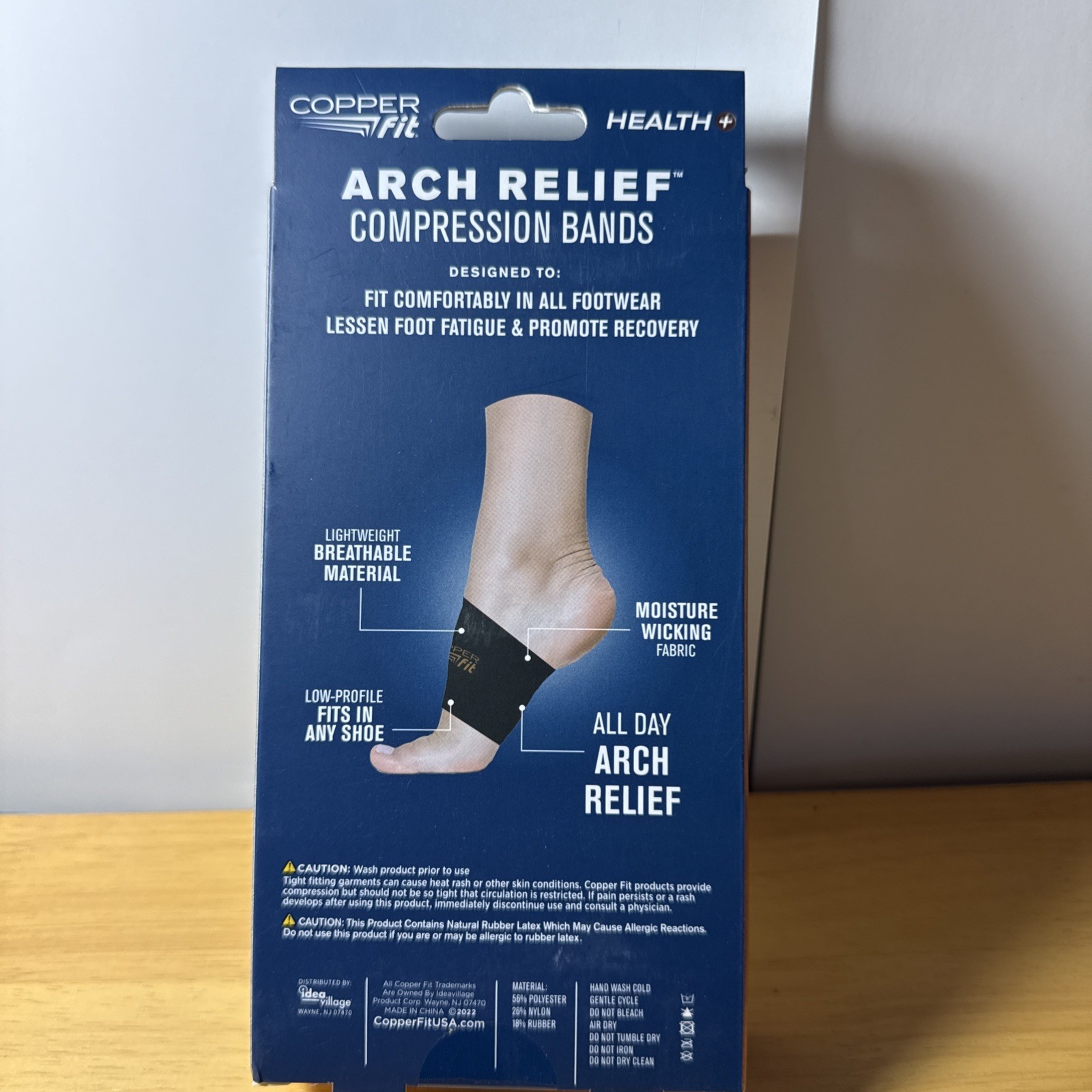 Copper Fit Health Arch Relief Compression Bands Unisex One Fits Most