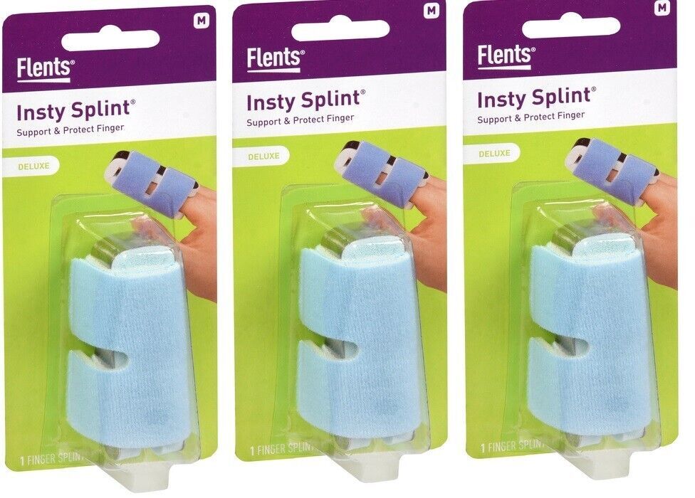 Finger Splint Deluxe Medium Api (3 Pack)