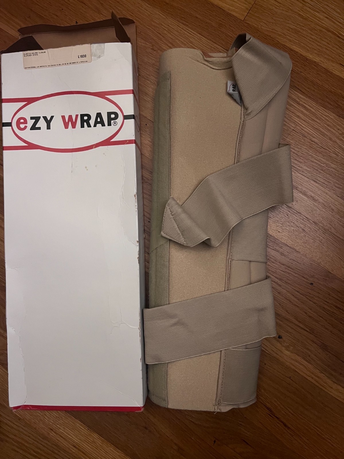 EZY Wrap_Knee Immobilizer_20″_3/8″_Beige Foam_Universal_