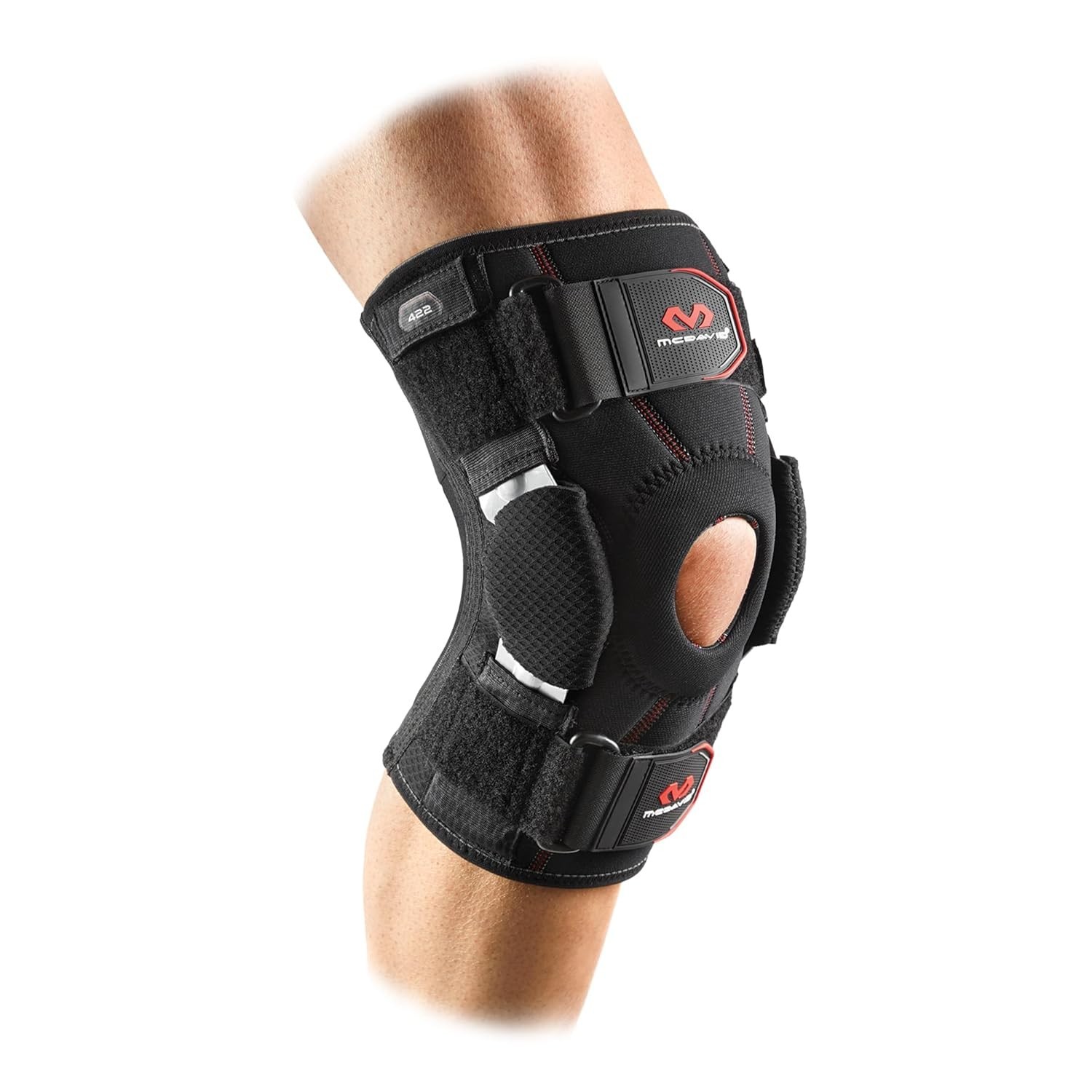 McDavid Hinged Knee Brace w/ Dual Disk Hinges, 422 Level 3, Black, Medium