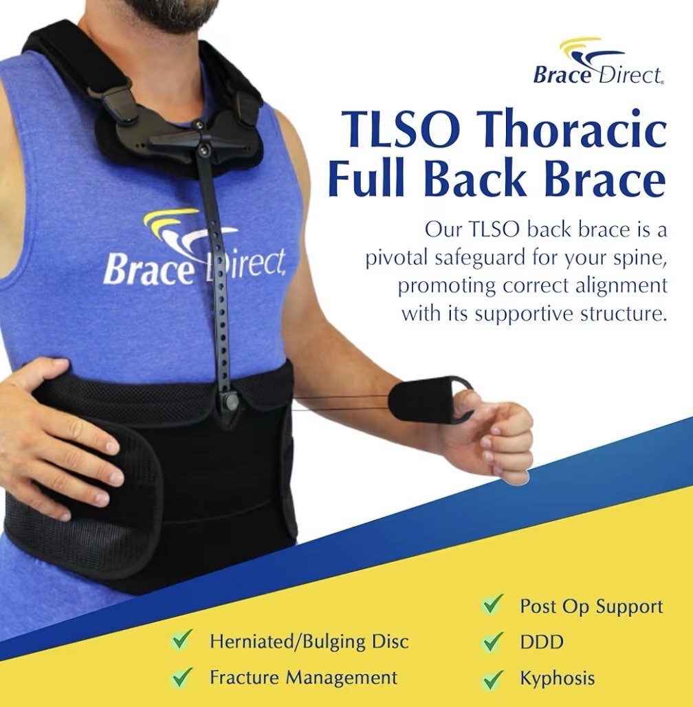 CORELINE Lumbar Brace L0464 TLSO BACK BRACE Univ Adjustable S-3xl CLTLSO64 New