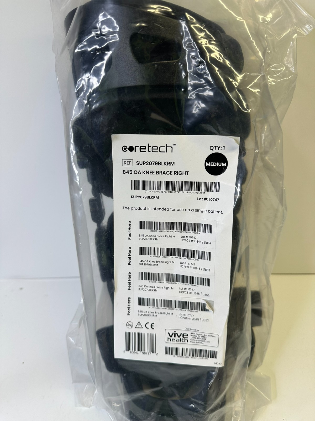 Coretech 845 OA Knee Brace Right Knee Medium Size ~ NEW