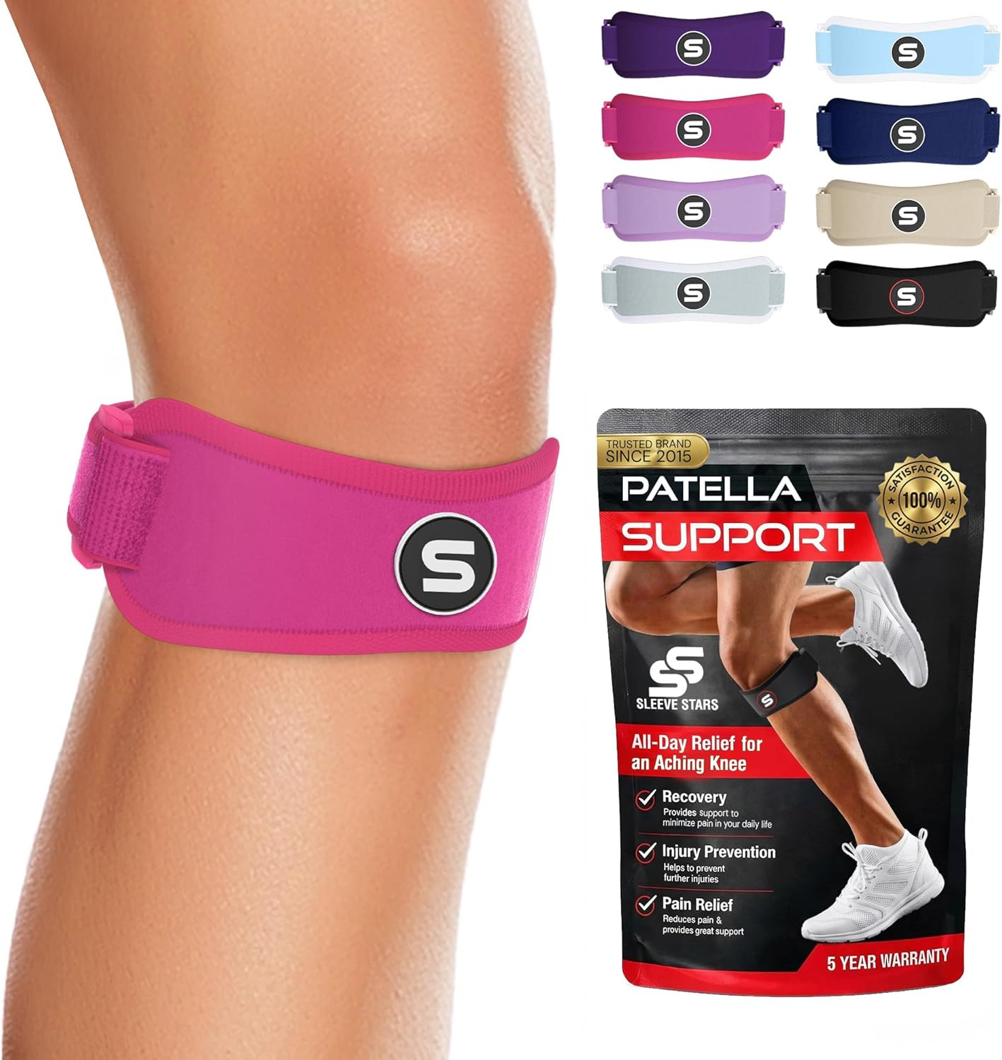 Sleeve Stars Swedish Brand Patellar Tendon Support Strap for Women & Men Effecti