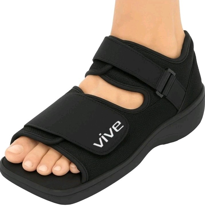 Vive Post Op Shoe – Lightweight Medical Walking Boot w/Adjustable Straps SMALL