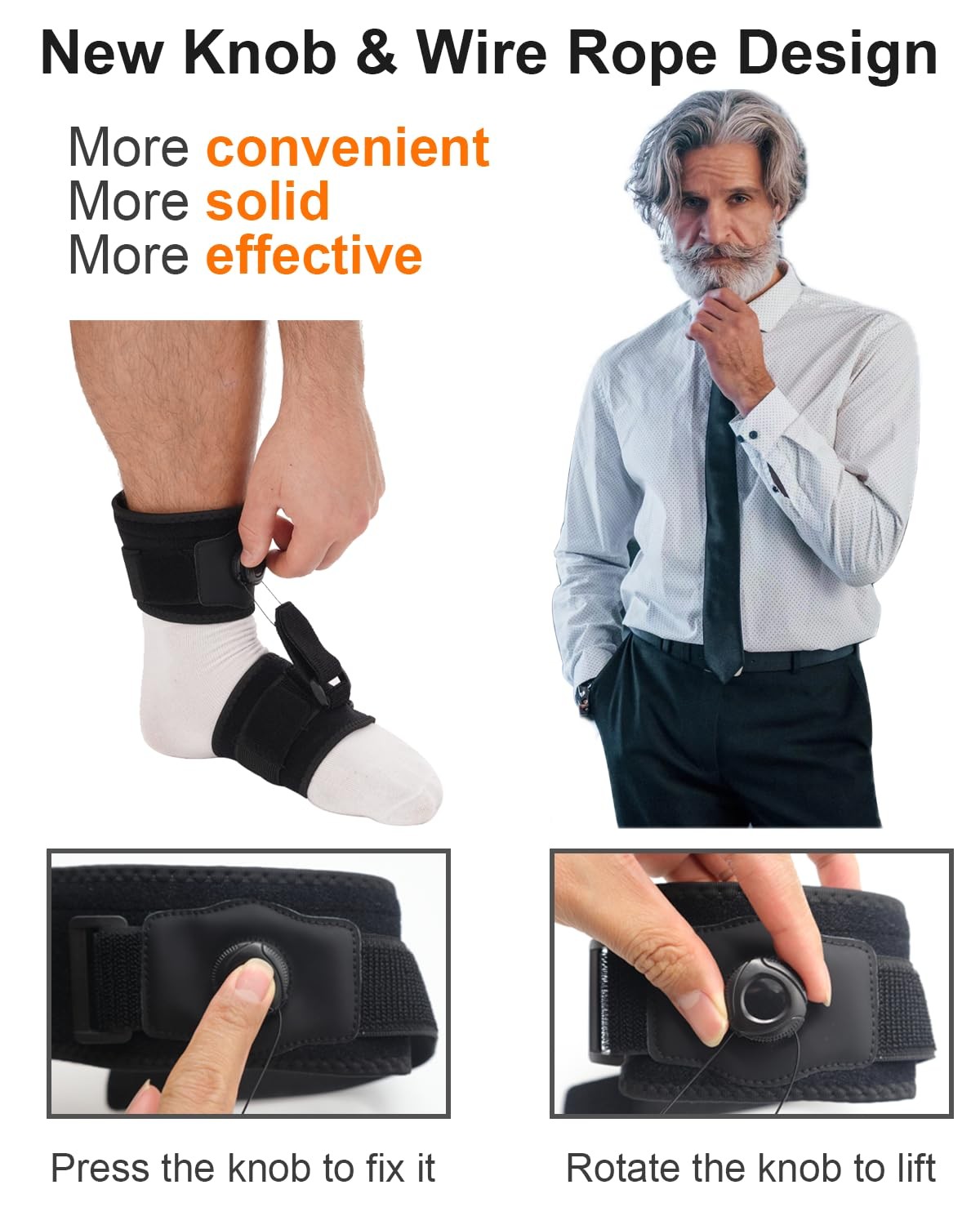 DouHeal AFO Foot Drop Brace, Improve Walking Gait, Effective Relieve Pain, Dr…
