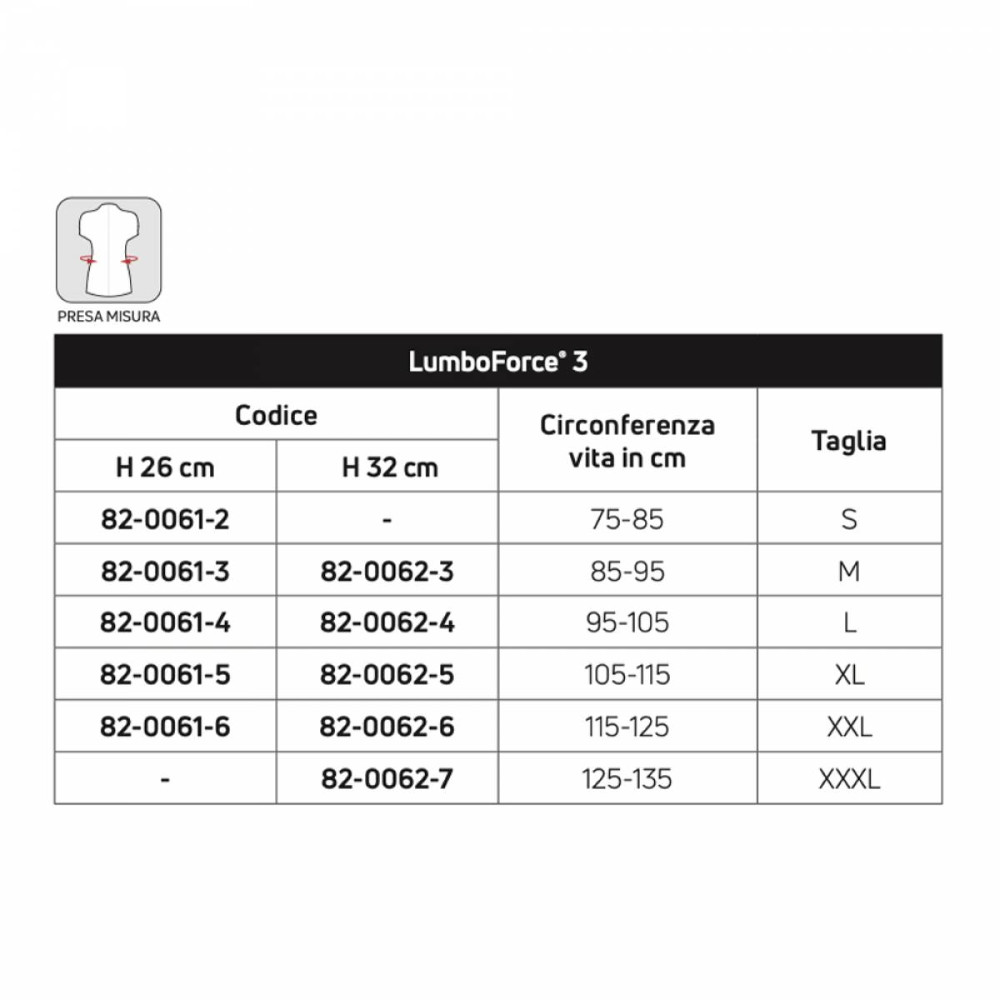 Donjoy Lumbar Band Corset with Lumboforce Slats 3 H 26cm Black