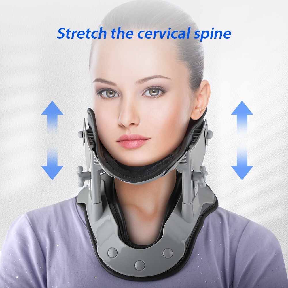 Electric Heated Cervical Collar Heating Neck Traction Brace Support Pain Relief