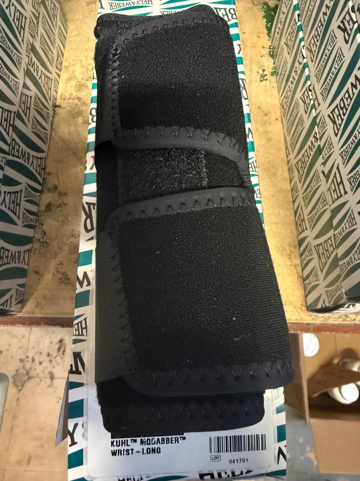 Hely & Weber 5818-LT Kuhl Modabber Left Wrist Long Black Brace 618984189569