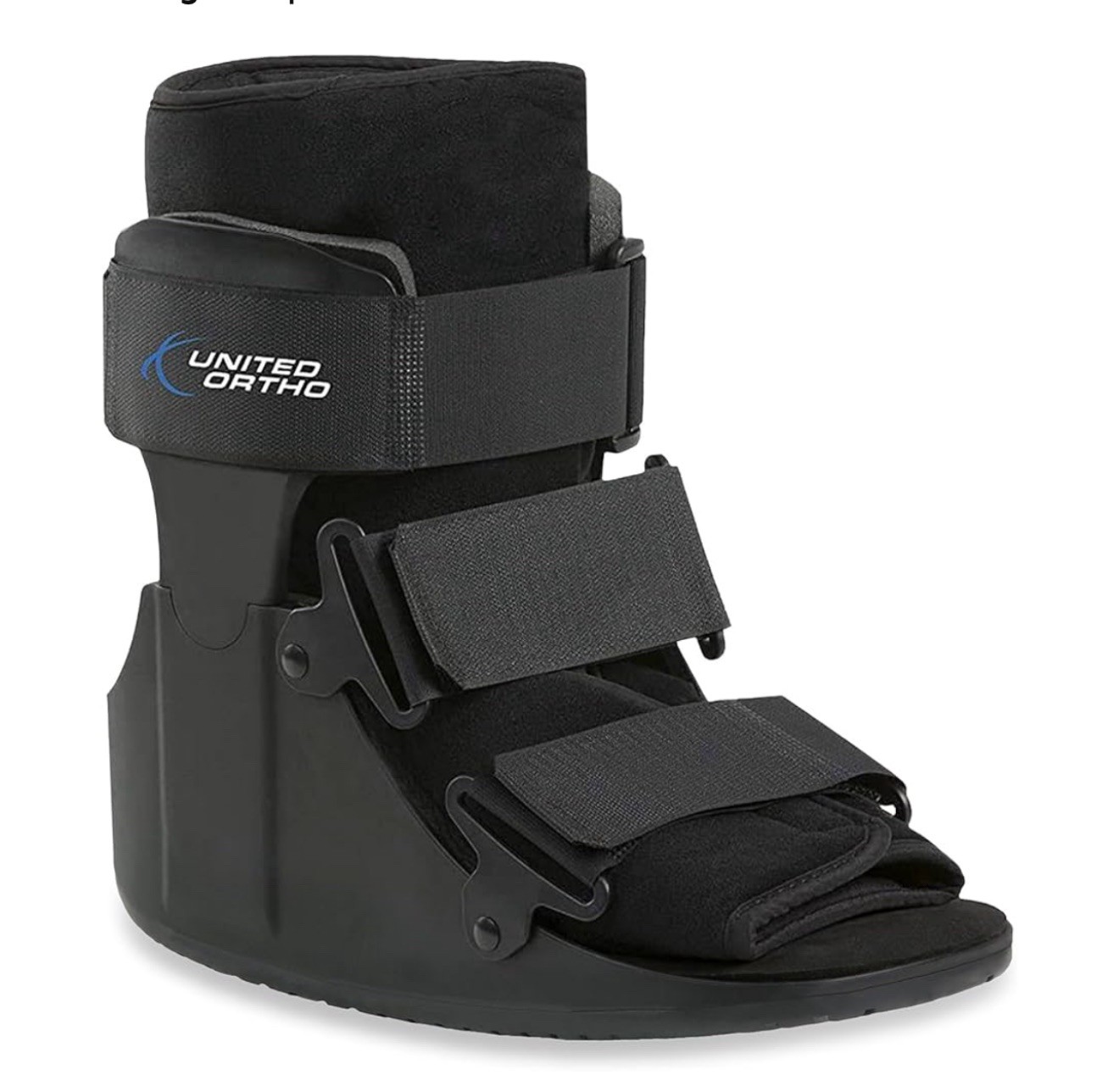 United Ortho USA14013 Short Cam Walker Fracture Boot, Small, Black