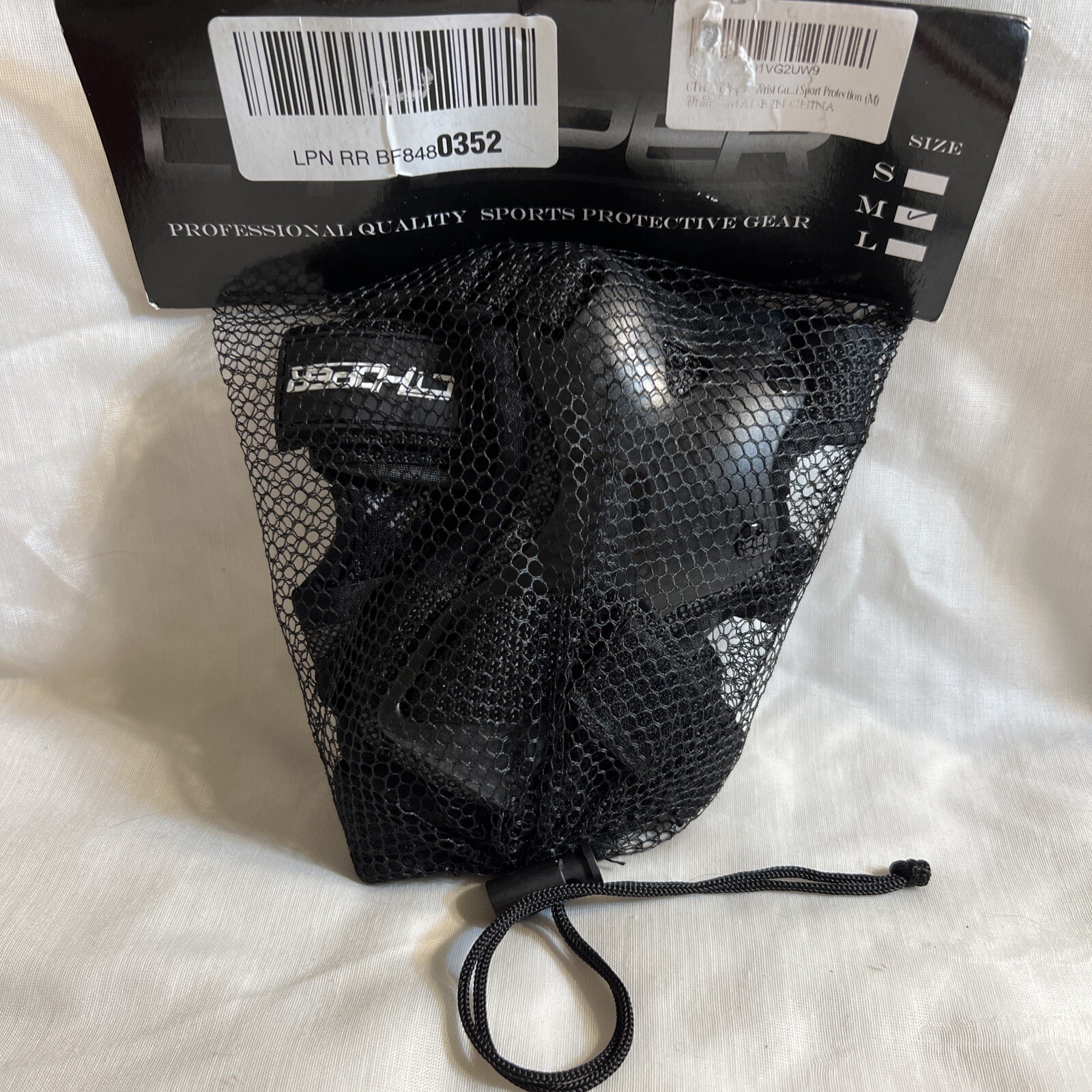 CT Hoper Wrist Guards L&R Black Size M Hand Braces New