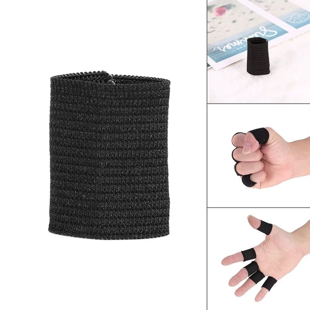 10pcs Finger Compression Sleeves Protector Support Pain Management Elastic Fiber