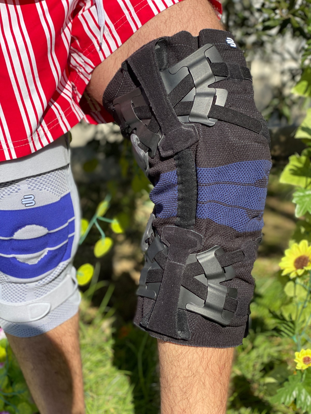 Bauerfeind GenuTrain OA Size 5 Knee Brace Support ACL Right Medial Left Lateral
