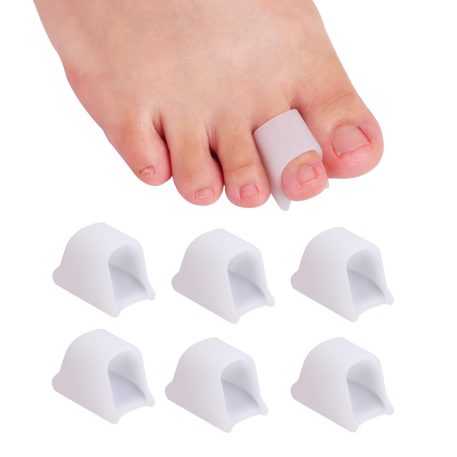 Hammer Toe Straightener Corrector – Toe Spacers Toe Separators for Bunion,Curled